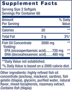Life Extension Mega EPA/DHA, Omega-3 Fatty acids, Heart & Brain Health, Non-GMO, Gluten-Free, 120 softgels (Pack of 2)