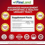 FineLand Cranberry Extract 60:1 — High Potency Cranberry Pills for UTI Support — 100 Vegan Capsules, 100-Day Supply, Non-GMO, Made in USA