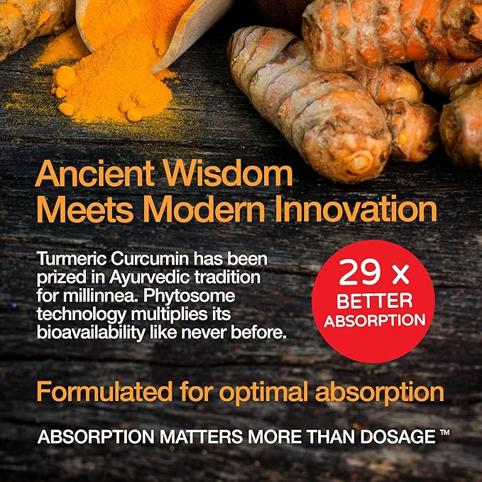 FeelGood Superfoods - Turmeric Curcumin Capsules - Ultra High Absorption - 60ct - 1000mg per Serving