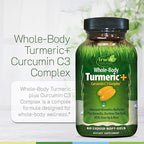 Irwin Naturals Whole-Body Turmeric+ - 60 Liquid Softgels - BioPerine Complex Enhanced Absorption - 30 Total Servings