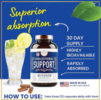 WINDSOR BOTANICALS Cholesterol Supplements - Citrus Bergamot, Niacin, Red Yeast Rice, Berberine, Aronia Berry Extract to Support Normal HDL and LDL Cholesterol Levels - 90 Vegan, Non-GMO Capsules