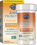Garden of Life Raw Probiotics for Women and Men with Digestive Enzymes, 100 Billion CFU, Clinically Studied Strains, Shelf Stable, 30 Capsules