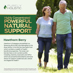 Purely Holistic Grape Seed Extract 400mg + Hawthorn Berry 665mg Bundle - 400 Vegan Capsules - Made in USA