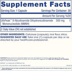 Pure NMNH (Dihydronicotinamide Mononucleotide) 500 mg 30 Capsules | NAD+ Optimizer | 3rd Party Triple Lab Tested