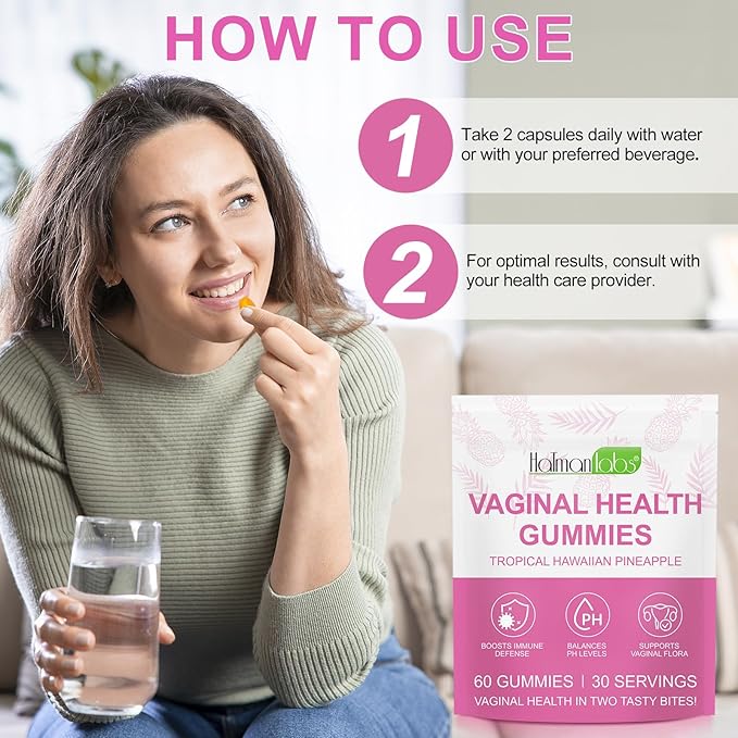 120 Count Vaginal Probiotics Gummies, PH Balance for Women, Premium Feminine Balance Gummies for Women, Improve Immune, Women's Vaginal Health Supplement