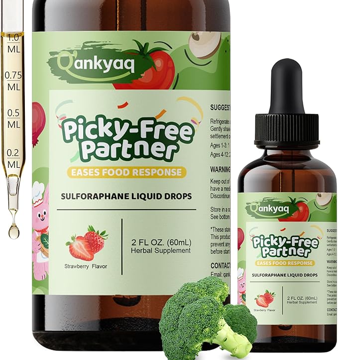 Q'ankyaq D mannose Gummies for Women, Kidney Cleanse Detox & Repair Gummies, Kids Sulforaphane Supplement, Broccoli Sprout Extract Liquid, Kids Appetite Booster (Ages 1+)