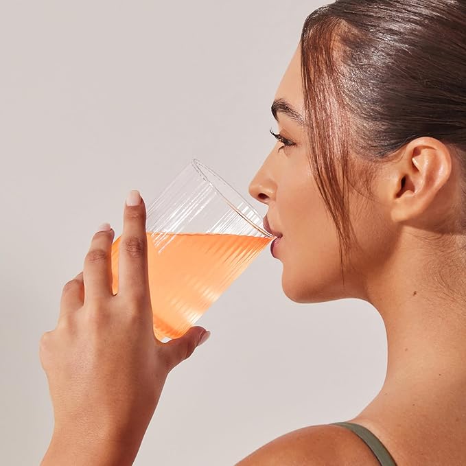 JSHealth Magnesium Powder for Sleep. 400mg Triple-Form Glycinate, Citrate, Amino Acid Chelate. Raspberry Lemonade. By Nutritionist Jessica Sepel (30 Servings) - Peach