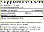 Bronson Maca Root Lepidium Meyenii Non-GMO, 250 Vegetarian Capsules