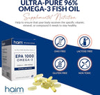 HAIM EPA1000 – High-Potency EPA Fish Oil Supplement – 1,000mg Omega-3 for Heart, Brain & Joint Health – Pure, Burpless Capsules – 60 Softgels – Made in USA