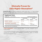 Naturalis NovaSOL Turmeric Curcumin (5,550mg Curcuminoids Equivalent Per Serving) - Clinical Proven with 185X Better Absorption | Antioxidant Support for Brain, Joint & Immune Health* | 60 Servings