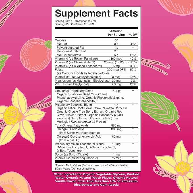 MaryRuth’s Multivitamin Liposomal for Women 40+ | Womens Multivitamin Liposomal | Immune Support Supplement | Menopause Supplement | Methylated Multivitamin | Vegan | Sugar Free | Non-GMO |15.22 Fl Oz