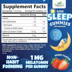 Kids Melatonin Gummies - 2mg Melatonin Per Serving - Best Children's Melatonin Gummy for Restful Sleep - Kids Chewable Sleep Supplement - Natural Tasty Berry Flavor - Non-GMO Vegan - 120 Gummies