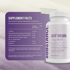 SUBSTANCE. Nature’s Deep Dreams Soothing Sleep Aid – Melatonin, L-Glycine, L-Tryptophan, Valerian Root & Jujube Extract – Natural Sleep Support Supplement for Restful Sleep – 90 Capsules