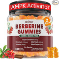 Berberine Gummies Supplement 1500mg, Natural GLP-1 Support + Ceylon Cinnamon, Chromium, Milk Thistle, Turmeric, AMPK Activator for Women & Men, Berberine HCl from Indian Barberry, Sugar Free, 2 Pack