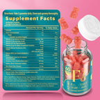 Biotin Gummies -Hair Skin and Nails Vitamins for Men & Women, Vegan Vitamin B7, Supports Hair Growth and Stronger Nails,30 Day Supply-Strawberry-60 Counts