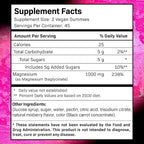 Magnesium Glycinate Gummies, 1000 mg - Magnesium Supplement to Support Relaxation, Heart Health - Chewable Calm Magnesio Gummies for Adults, Glicinato De Magnesio - Mix Berry Flavor