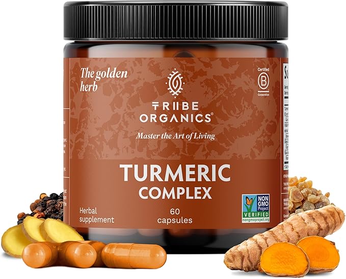 TRIBE ORGANICS Balance Duo - KSM-66 Ashwagandha 120ct + Turmeric Curcumin C3 Complex 120ct