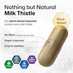 BIO KRAUTER® Milk Thistle Supplement for Liver Cleanse & Detox - Pure Vegan Milk Thistle Extract 1400 mg per Serving Сontains Silymarin - 250 Capsules, 125 Days of Supply, Non-GMO