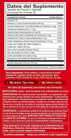 Globulo Rojo Iron Supplement - Dietary Supplement Pills with High Potency Iron & B Vitamins, 60 Tablets - 6 Pack