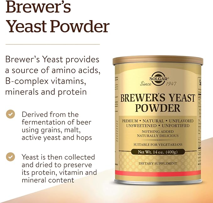 Solgar Yeast Powder, 14 oz