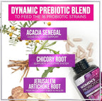 Probiotics for Women - Prebiotic and Probiotic Blend 60 Billion CFU Per Serving - 16 Strain Women's Probiotic for pH Balance & Vaginal Support - Digestive & Immune Support, Bottled USA - 120 Capsules