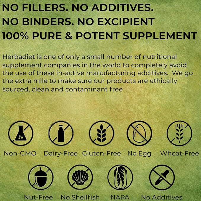 Herbadiet Bamboo Extract Powder | Supports Healthy Skin, Hair & Nails | Natural Hair Supplement with 70% Silica (50 gram / 1.76 oz)