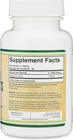 Potassium Iodide 130mg Tablets - Emergency Use for Exposure - 180 Count, 3 Month Supply - Double Wood Supplements (Pack of 2)
