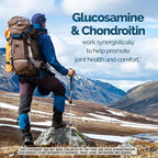 Nature's Wonder Triple Strength Glucosamine Chondroitin with MSM and Hyaluronic Acid and Boswellia for Joint Health, Supports Joint Flexibility and Mobility, 45 Day Supply, 90 Tablets (Pack of 2)