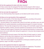 Pink Stork Maca Root Capsules for Women – Organic Maca with BioPerine® for Hormonal Balance, Energy + Wellness – Supports Perimenopause, Menstrual Health, and Vitality