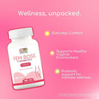 Women's Probiotic with Cranberry - 7.5 B CFUs for Vaginal & Gut Microbiome Support - 90 Vegan Capsules, Gluten Free