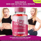 Lipo Chewies Brazillian Gummies, Lipo Chewies Keto ACV Keto Supplement Gummies - Maximum Strength, All Natural Support Formula, Keto+ACV Advanced Formula, LipoChewies Keto Gummy Reviews (60 Gummies)