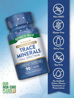 Nature's Truth Trace Minerals Supplement with Iodine | 90 Tablets | Enhanced Mineral Booster | Non-GMO & Gluten Free Supplement