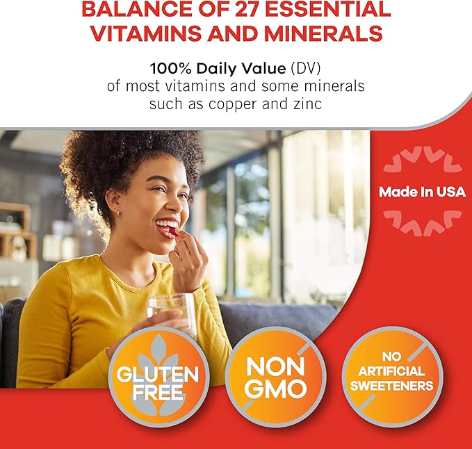 Geritol, Multivitamin Supplement, Contains B-Vitamins, Antioxidants, Vitamins C, E & D and Iron, 27 Essential Vitamins and Minerals, Gluten-Free, Non-GMO, No Artificial Sweeteners, 100 Tablets, 2 Pack