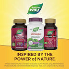 Nature's Way Ginkgo Premium Extract, Supports Memory & Concentration*, 120 mg Ginkgo Biloba Extract per 2-Capsule Serving, with Gotu Kola, Vegan, No Gluten, 60 Capsules (Packaging May Vary)