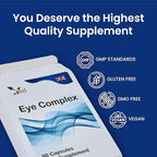 Ved Eye Complex, Lutein, Meso-Zeaxanthin, Zeaxanthin, NZ Blackcurrant, Bilberry, Goji Berry, 90 Vegan Capsule (3 Months Supply)