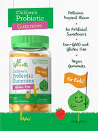 Carlyle Probiotics for Kids | 60 Gummies | Tropical Flavor | Vegan, Non-GMO & Gluten Free Supplement | by Lil' Sprouts