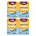 Yogi Tea Stomach Ease - 16 Bags per Pack (4 Packs) - Digestive Tea to Help Soothe & Calm the Stomach - Includes Licorice, Fennel, Ginger, Peppermint & More
