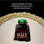 The Nue Co. Pre + Probiotic Supplement - Synbiotic & Spore Based Formula for Daily Gut Balance - Vegan & Gluten Free Immune Supplement - Supports Digestive Wellness, Immunity & Skin | 60 Capsules