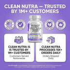 Clean Nutraceuticals Magnesium Glycinate Complex 1000mg with L-Theanine 200mg Apigenin 50mg Citrate Taurate Supplement - 5-HTP GABA Passion Flower Lemon Balm L-Glycine Phosphatidylserine - 60 Count