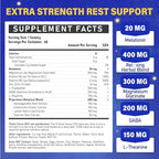 Melatonin 20mg Gummies for Adults - Max Strength Melatonin Gummy Supplement with Magnesium Glycinate, B6, B12, L-Theanine, GABA, & Herbs - Non-Habit Forming, Vegan, Natural Mixed Berry Flavor
