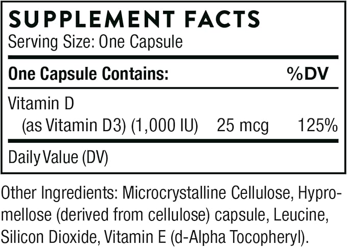 THORNE - Immune Support Combo - Vitamin D3 & Vitamin C Blend for Healthy Immune Function - 30 to 90 Servings
