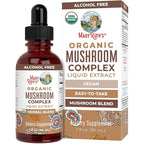 MARYRUTH'S Mushroom Complex | Lion's Mane | Turkey Tail | Reishi Mushroom | Shiitake Mushrooms | Alcohol Free | Mushroom Blend | Organic | Non-GMO | Vegan | 30 Servings