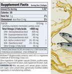 ANDREW LESSMAN Essential Omega-3 Mint - 360 Softgels - Ultra-Pure, High Potency Omega-3 Oils. High DHA, No Stomach Upset, No Contaminants, No Mercury. Small Easy to Swallow Softgels