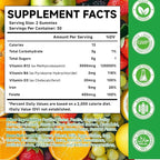2 Pack Methyl B-12 3000mcg Gummies for Kids & Adults, Vitamin B12 (Methylcobalamin) with Vitamin B6, Folate & D3, Supports Energy, Metabolism & Immune Wellness, 120 Count