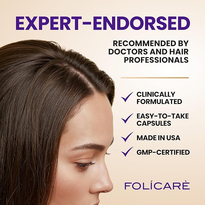 Biotin Hair Growth Supplement with Collagen, Keratin, and Probiotics – Hair Growth Support, Skin & Nails Supplement for Men and Women – Supports Thicker, Stronger Hair – Made in USA (3 Pack)