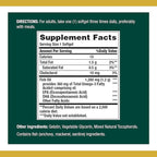 Nature’s Bounty Fish Oil, 1200mg, 360mg of Omega-3, 120 (3 Pack , 360 Total) Softgels 120 Softgels