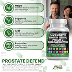 Clean Nutraceuticals Saw Palmetto Pumpkin Seed Oil Pygeum Sunflower Lecithin Stinging Nettle Cranberry - Prostate Supplements for Men with Lycopene - 90 Caps (Pack of 2)