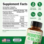 Multivitamin for Women with Vitamins and Minerals for Energy, Focus and Immune Health + Probiotics for Women & Men with Prebiotics – 40 Billion CFU Probiotics for Digestive & Gut Health
