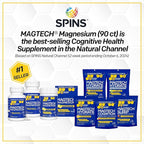 MagTech Magnesium Complex for Women & Men - 3 Forms of Magnesium: Glycinate, Magtein L-Threonate & Taurate - 200mg Chelated Complex - Support for Relaxation & Brain Health - 90 Glycinate Capsules
