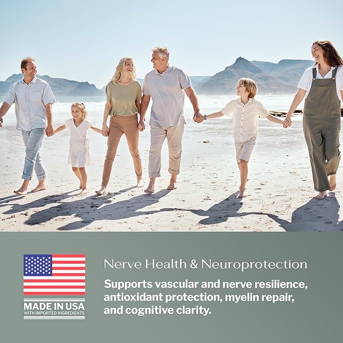 SugarMD Neuropathy Support Supplement – 60 Nerve Capsules with Alpha Lipoic Acid, Benfotiamine & Vitamin D3 B6 B12 - Nerve Support for Feet, Hands, Fingers & Legs - 30 Day Supply